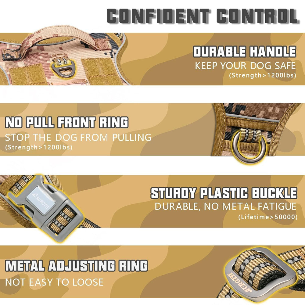 AUROTH harnais chien système MOLLE – permet d'emporter des accessoires.