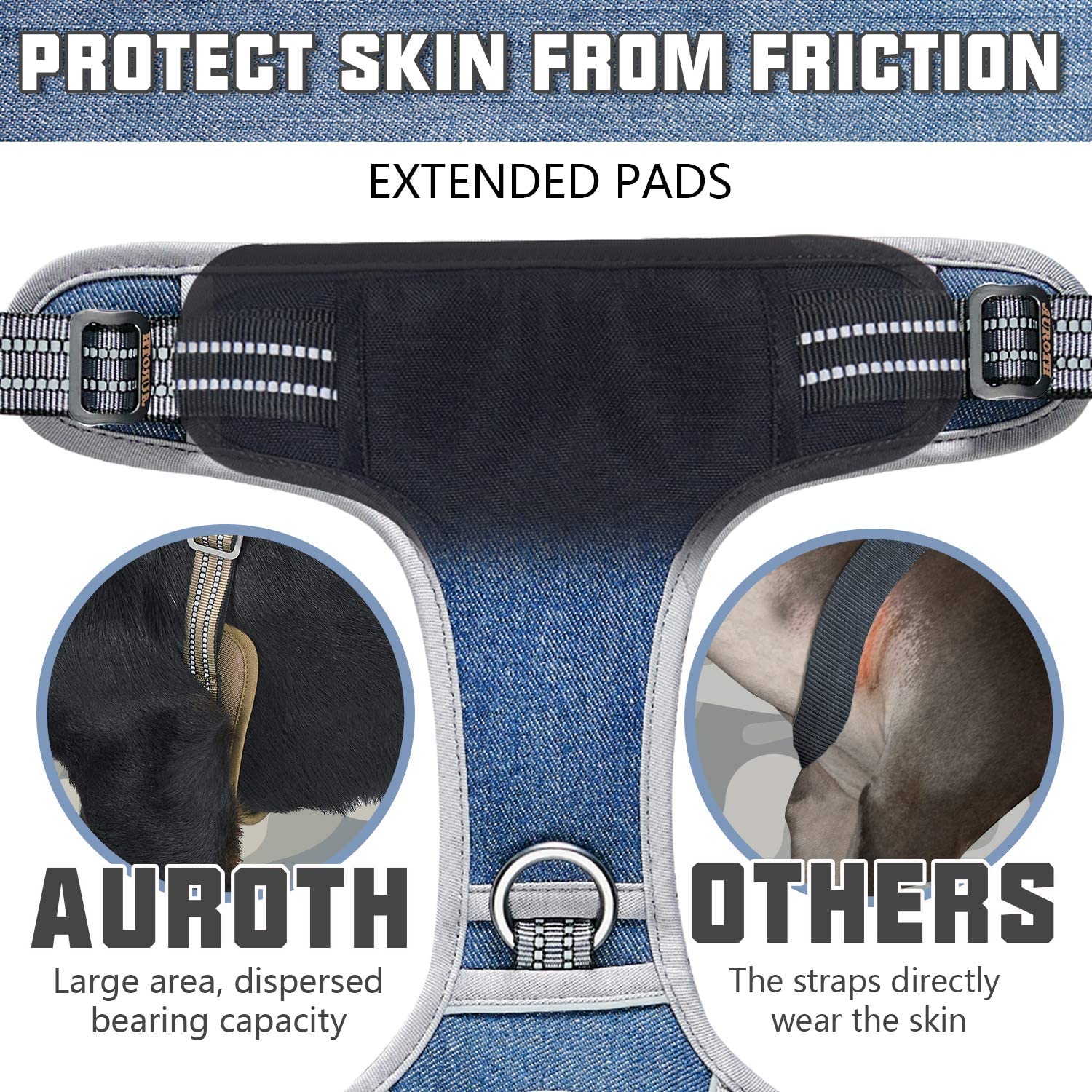 AUROTH harnais tactique avec coutures renforcées et renforcement durable