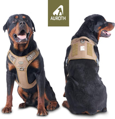 AUROTH Harnais tactique chien grande taille, avant avec clip rapide, facilité d’attache.