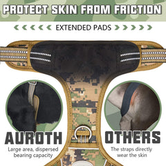 AUROTH Harnais tactique — système MOLLE pour accessoires.