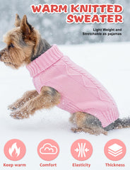 Pull en maille AURUZA pour chien, tissu doux et agréable sur la peau.