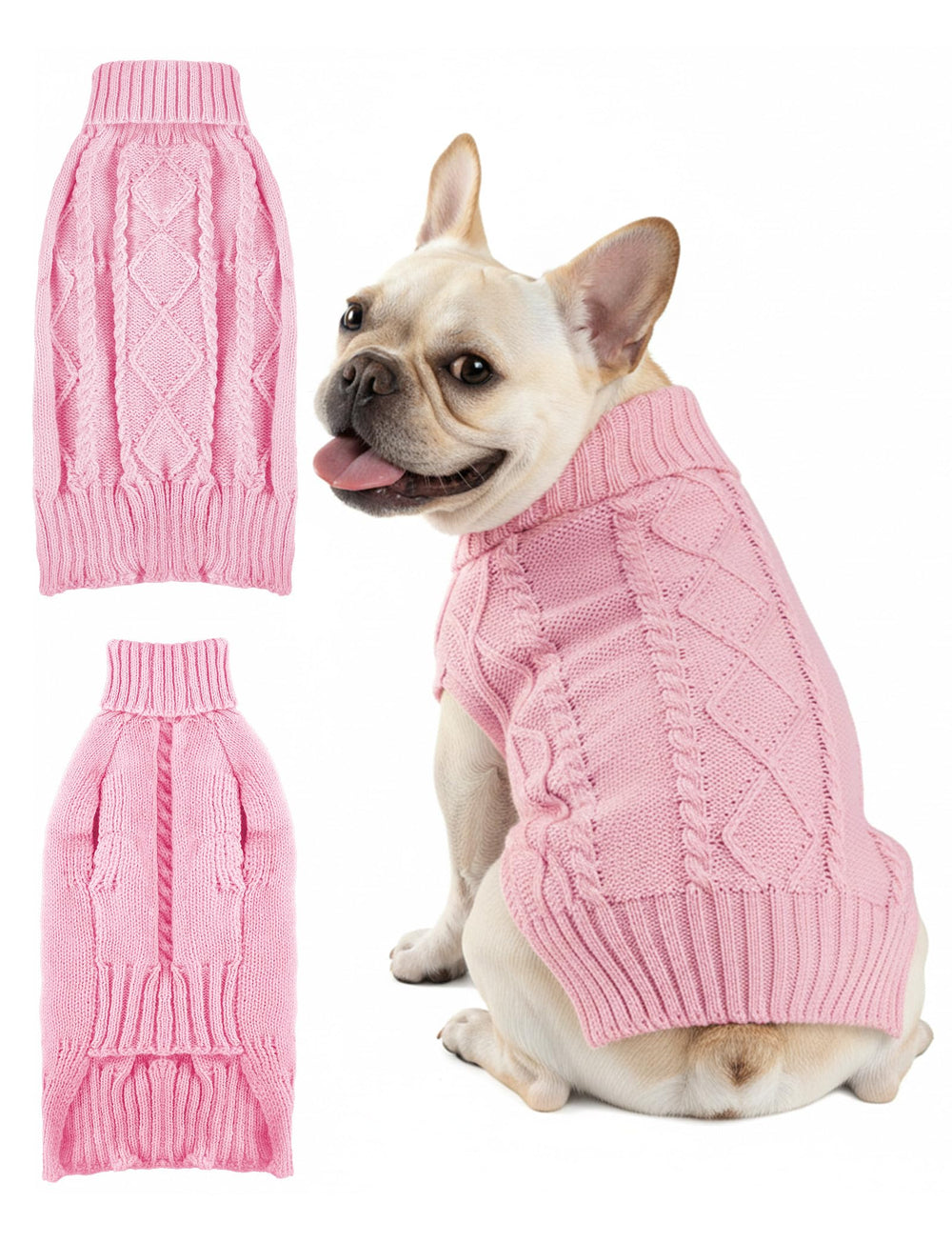 Pull AURUZA pour chien doux et chaud, parfait pour les promenades quotidiennes.