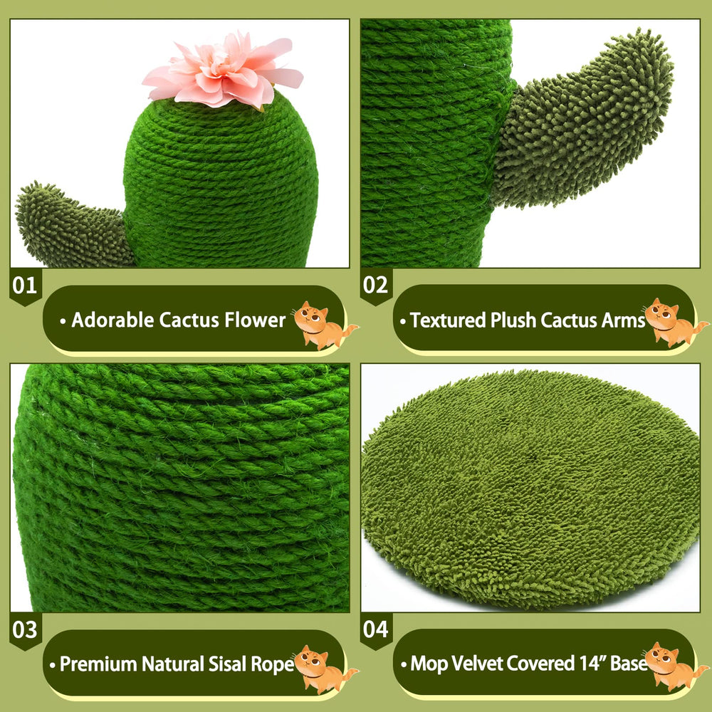 Fleur au sommet et bras en peluche pour un jeu stimulant.