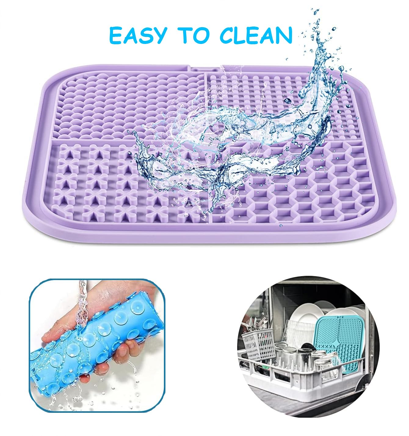 AUSINCERE Tapis de lechage adapte au bain et au toilettage pour calmer le rituel
