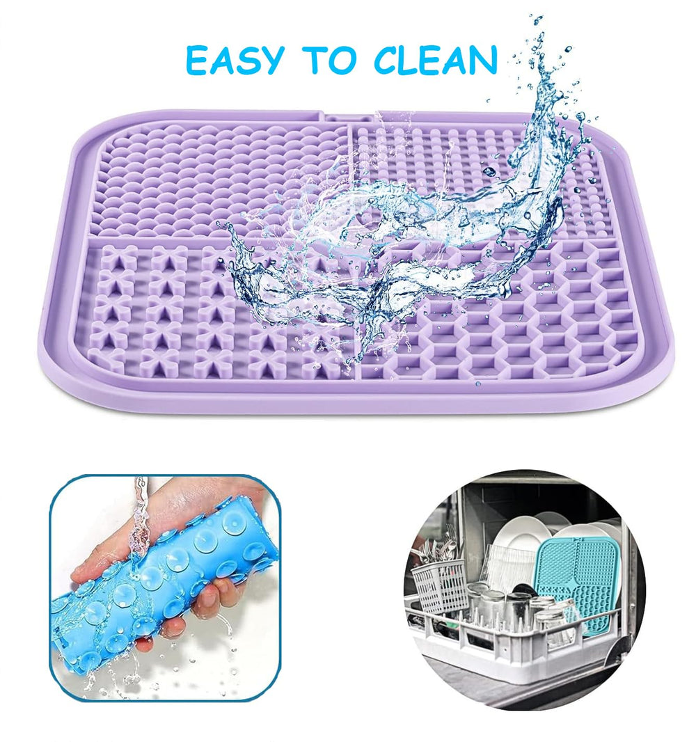 AUSINCERE Tapis de lechage adapte au bain et au toilettage pour calmer le rituel