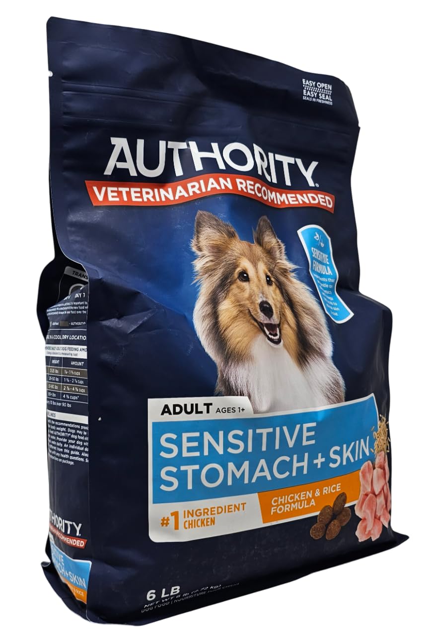 Authority alimentation chien adulte poulet et riz, format adapté.