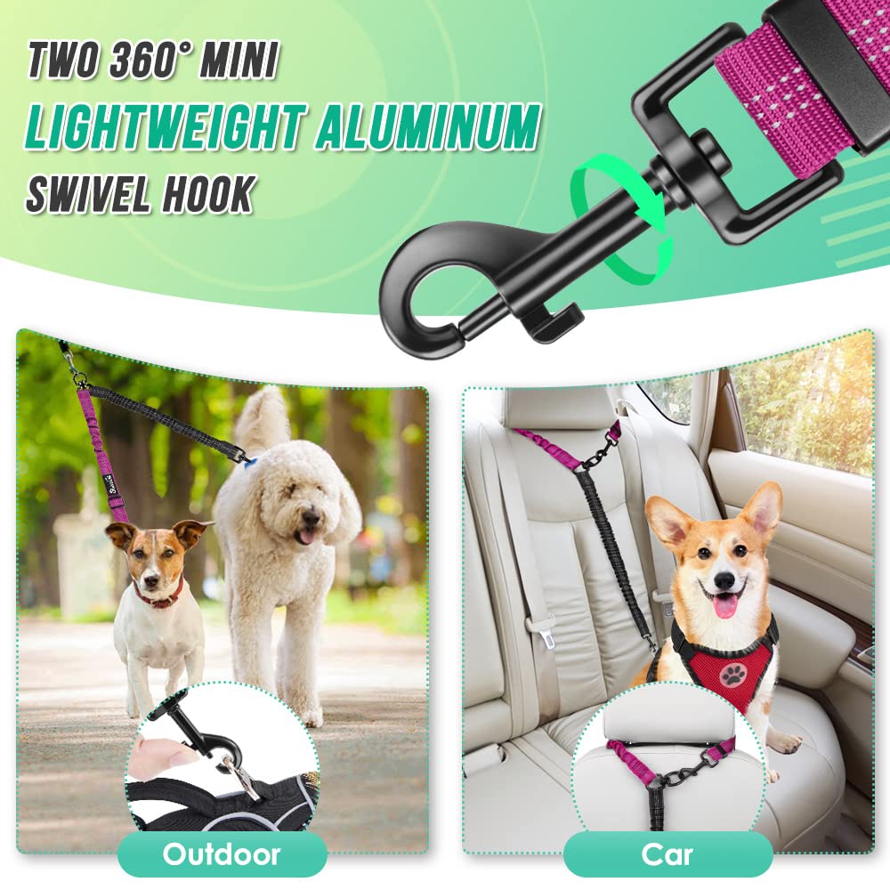 AUTOWT — longueur reglable 42 cm à 60 cm, confort pour petits et grands chiens.
