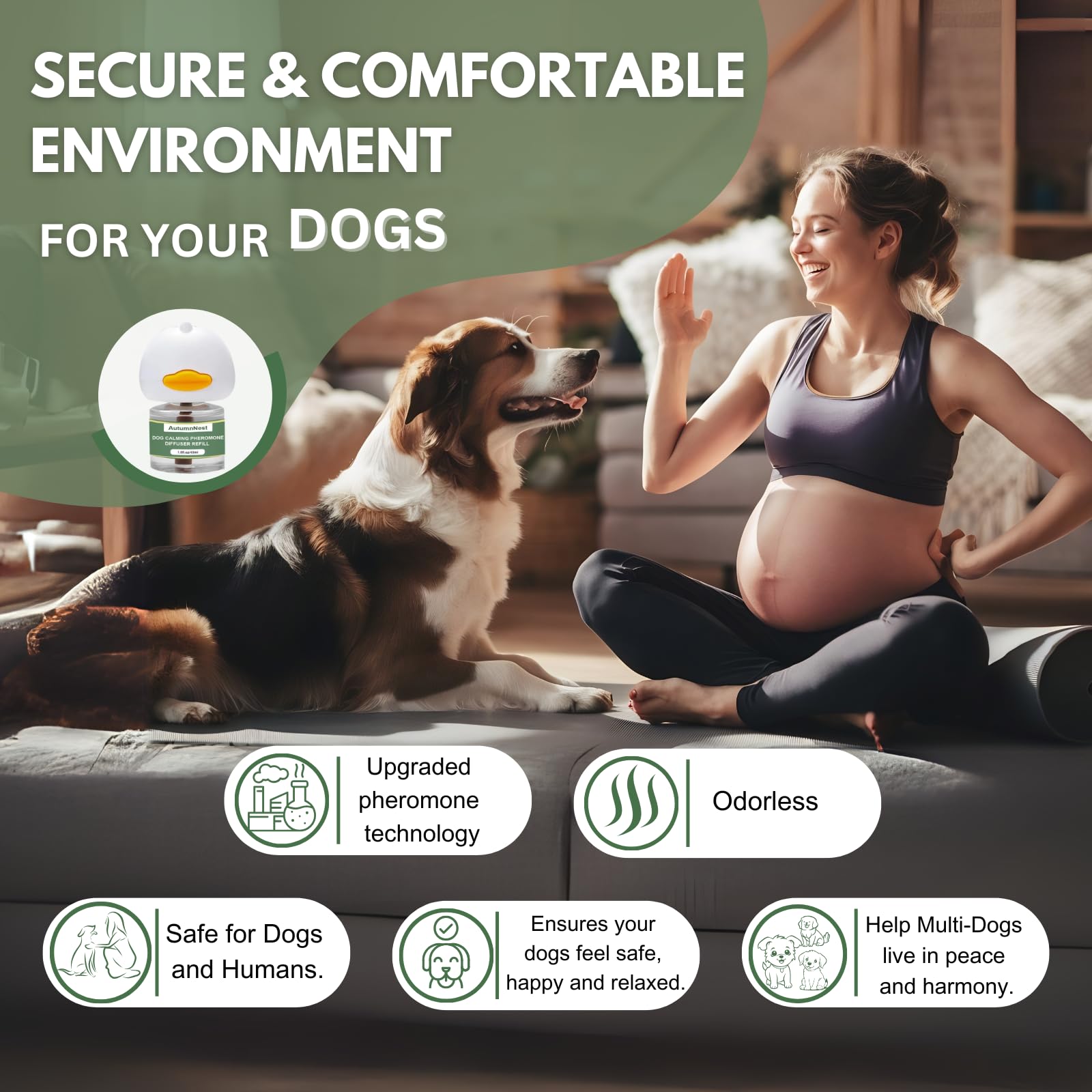 AutumnNest diffuseur-chiens-confort-quotidien soutien émotionnel