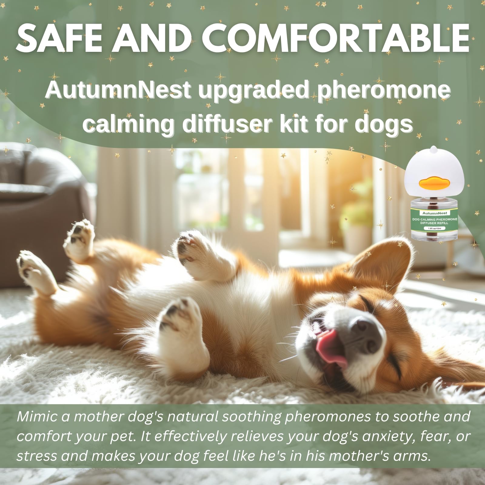 AutumnNest installation-facile-diffuseur chien pratique