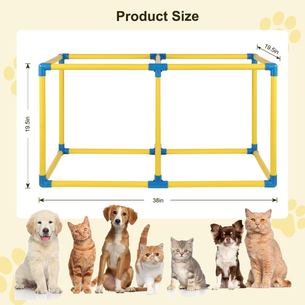 Autyomo centre de jeu intérieur pour chiots, idéal pour espaces réduits.
