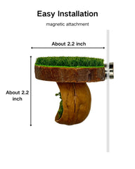 Autzom Plateforme magnétique en bois naturel se fixe sans outils pour un habitat modulable.
