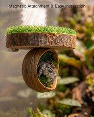 Autzom Plateforme magnétique en bois naturel offre un repos surélevé et stable.