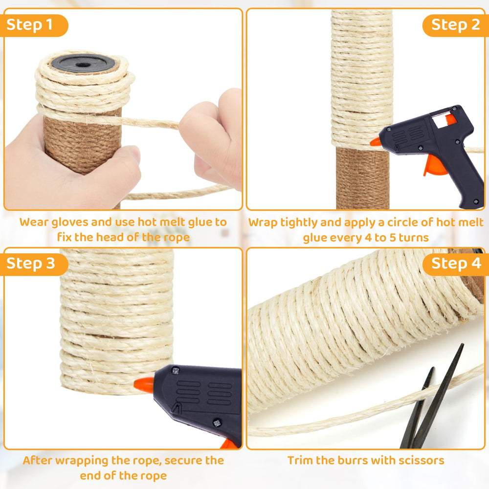 AUXMOTEC Corde sisal 100ft: longueur adaptée et conseils de mesure simples.