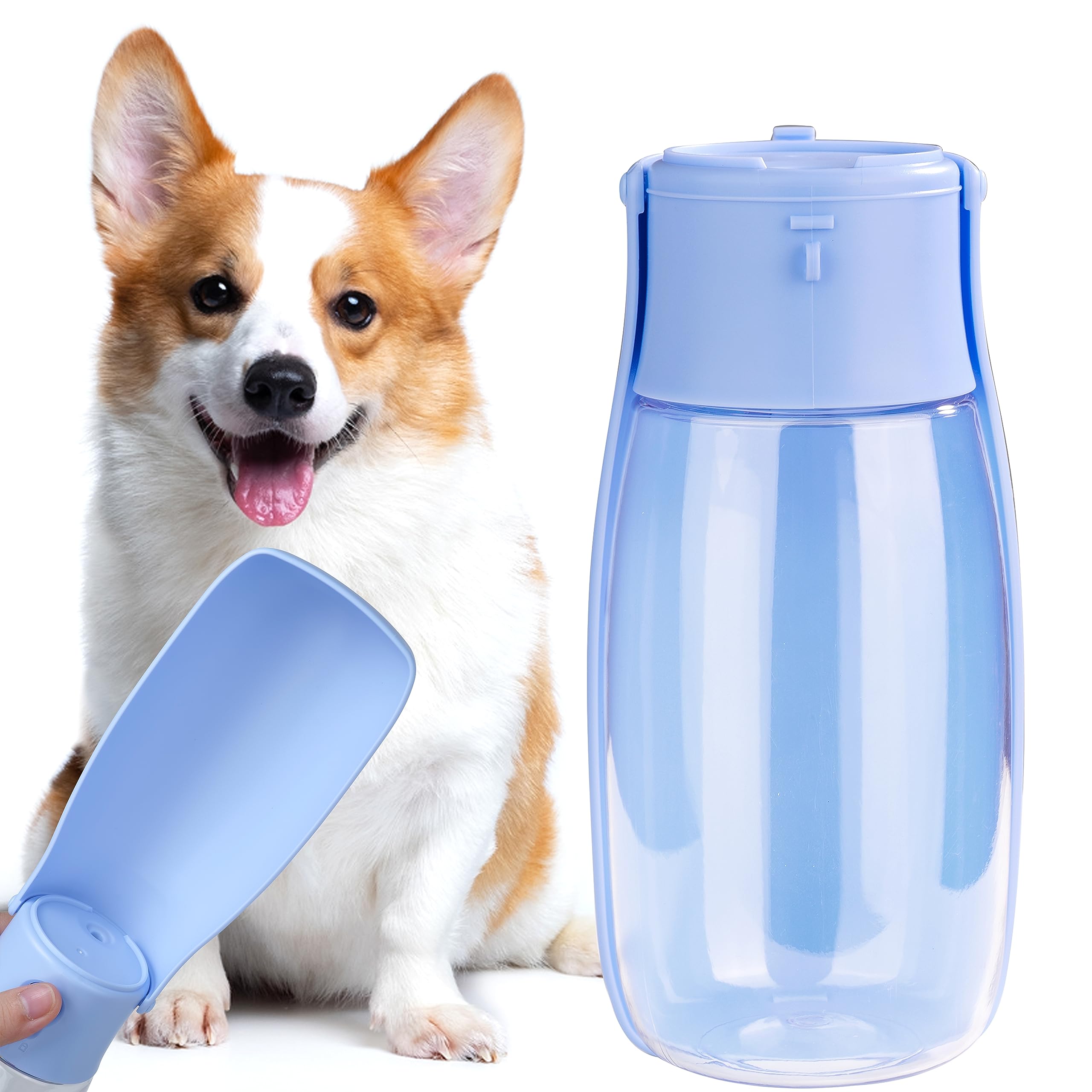 AVALORA: bouteille d'eau pliable pour chien, pratique en promenade et randonnée.