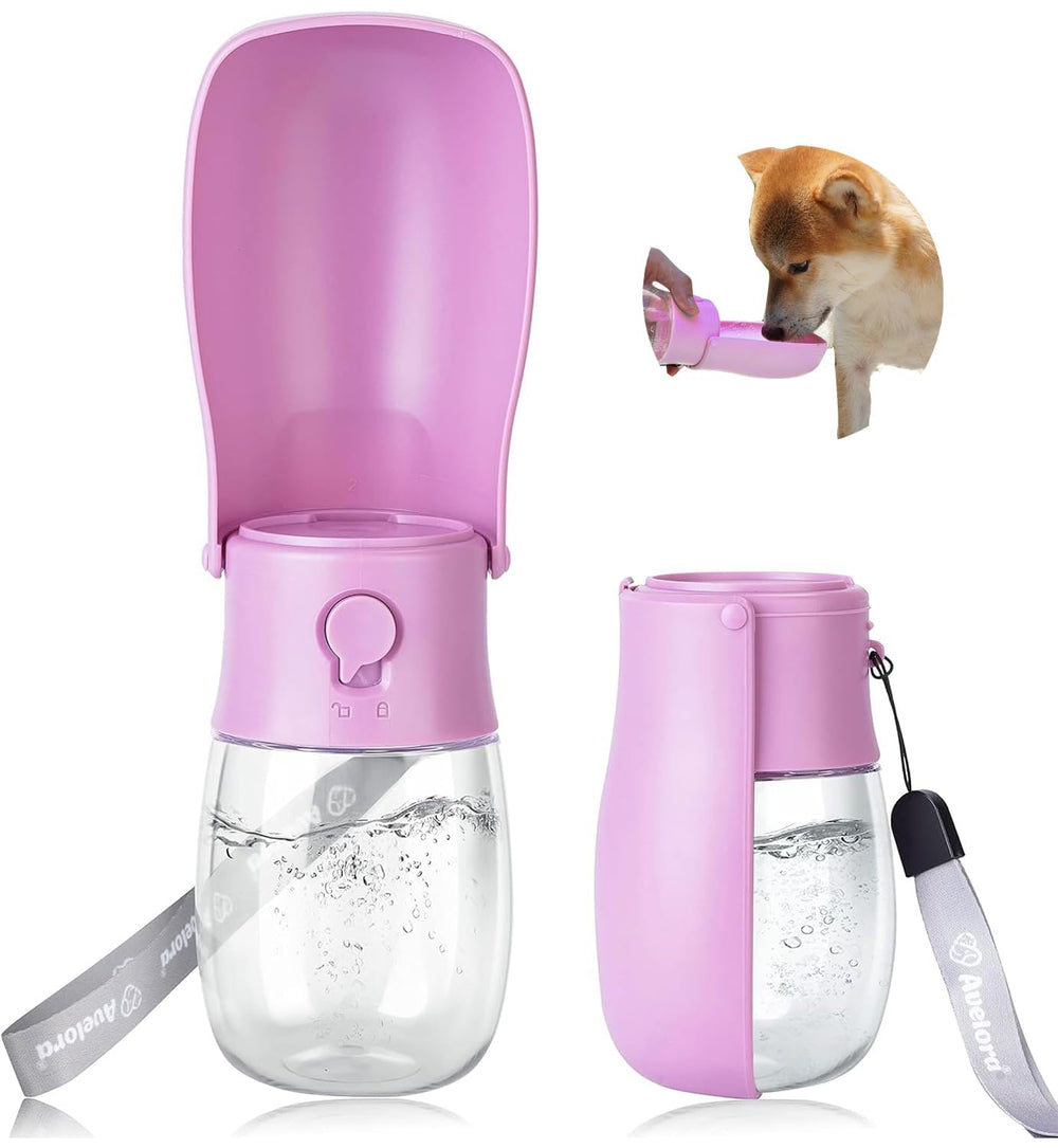 Gourde AVELORA pliable pour chien, pratique lors des promenades.