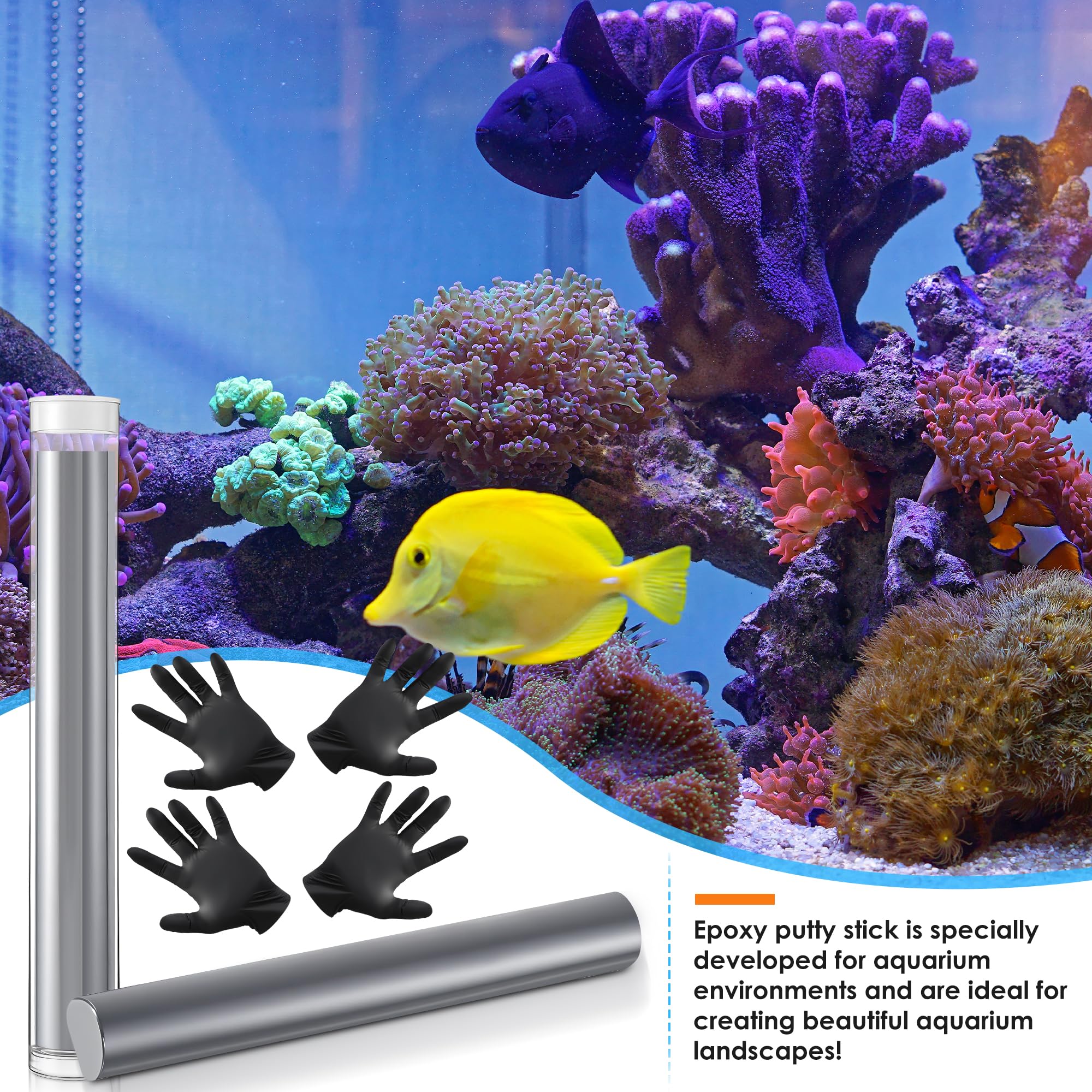 Aménagement d aquarium Avenuebool epoxy putty paysage