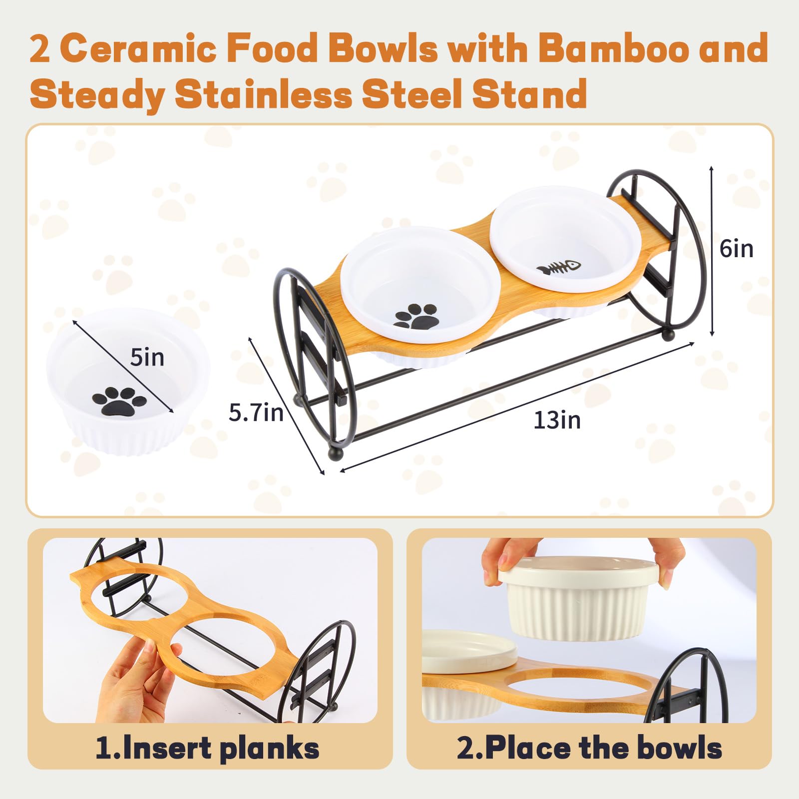 Bol Avestrel 5 pouces de diamètre, capacité 12 oz adaptée aux chats.