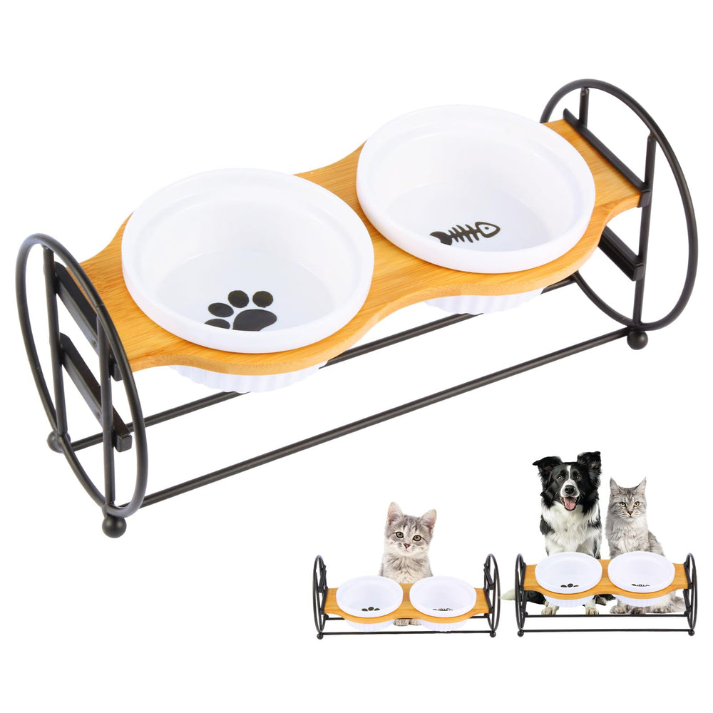 Bol chat inclinable Avestrel 15° pour une posture d'alimentation confortable.