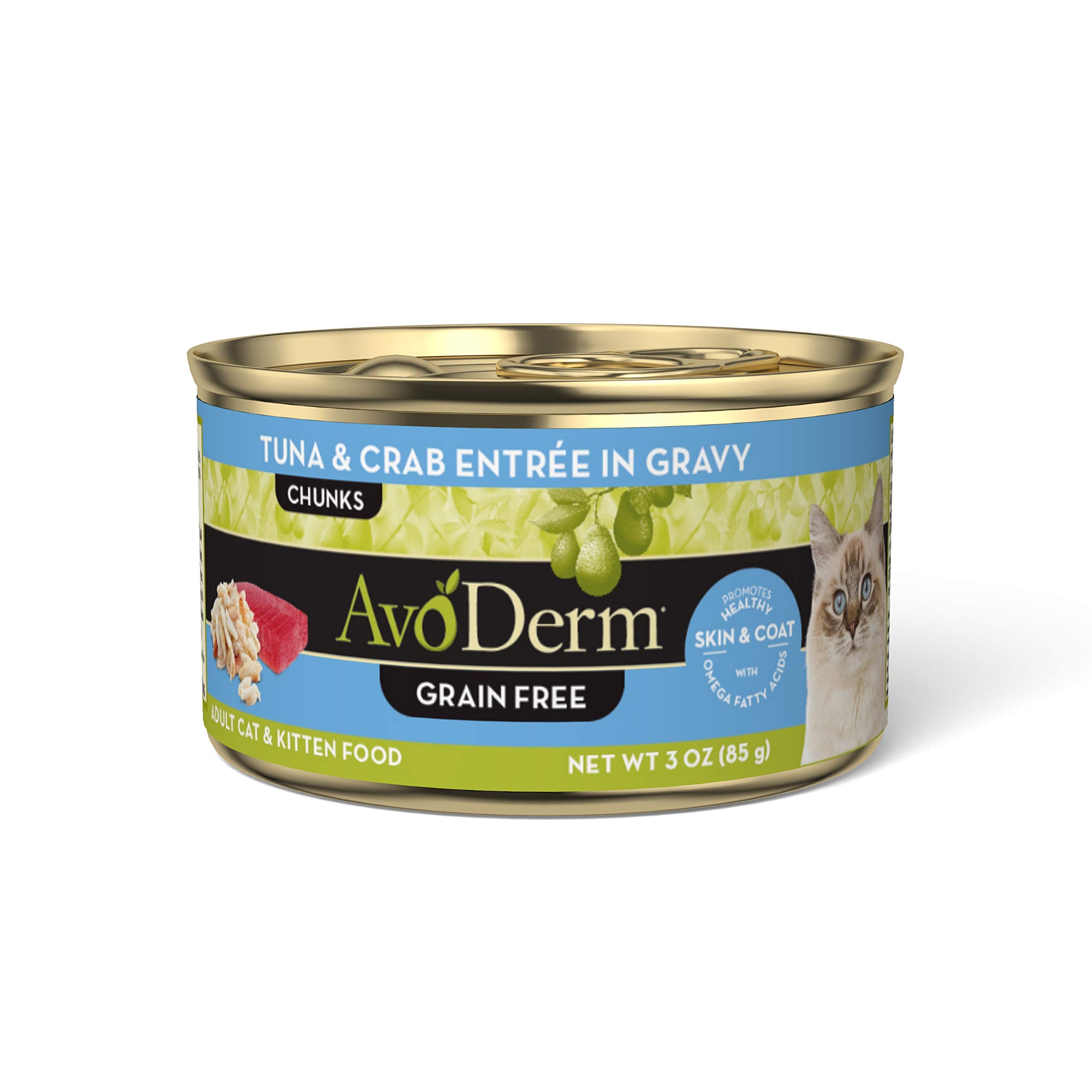 AvoDerm thon et crabe – entrée en sauce, conserve 3oz, pratique et savoureuse