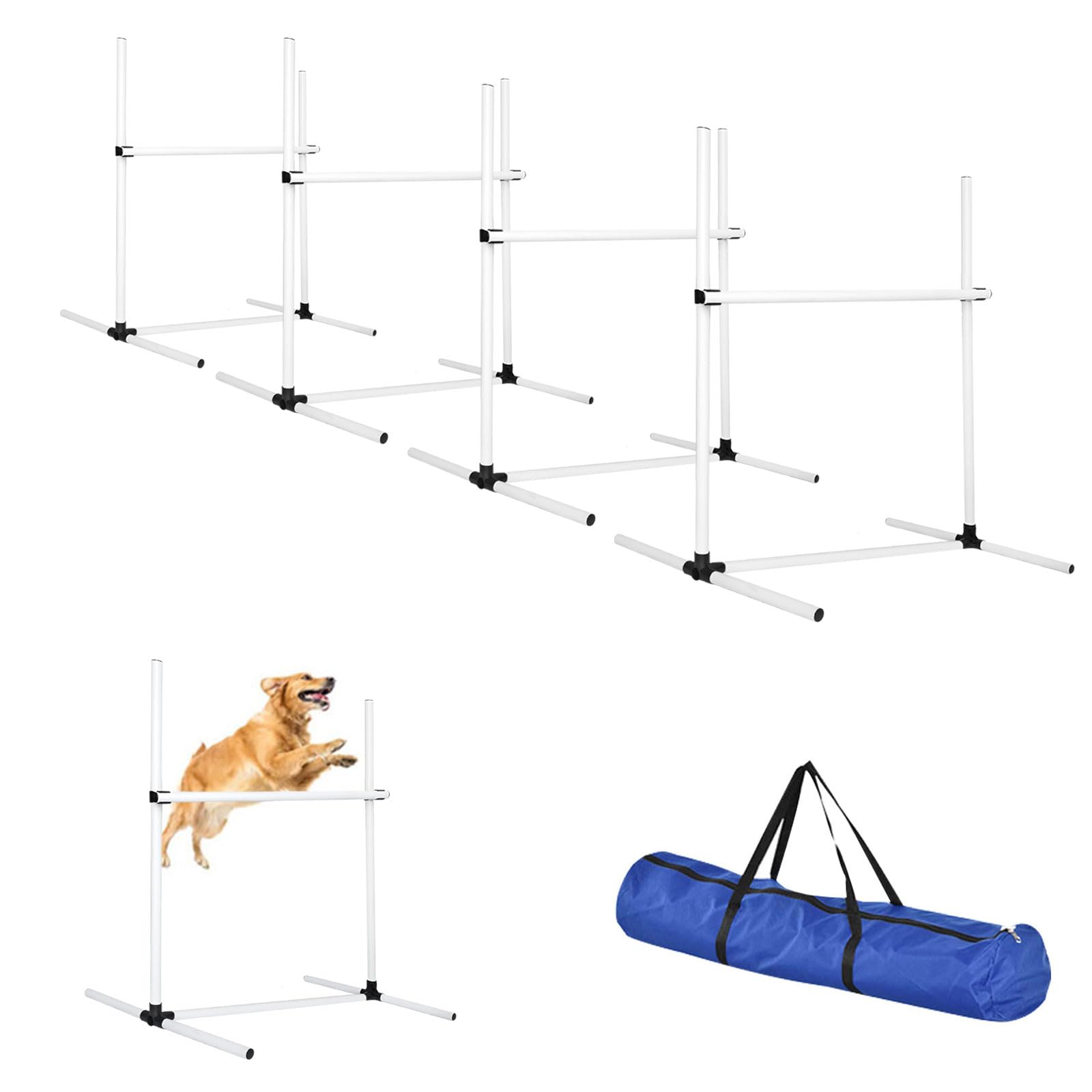 Avoirdus kit-sauts-agilite-chiens prêt à l’emploi pour l’entraînement.