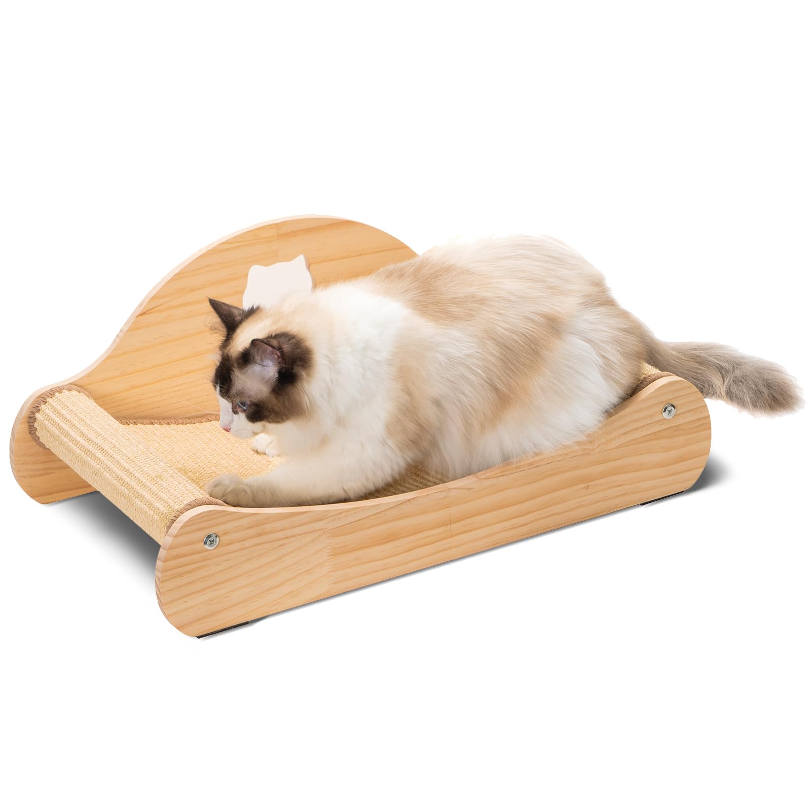Cadre en pin solide Avont pour chat, stabilité et durabilité.