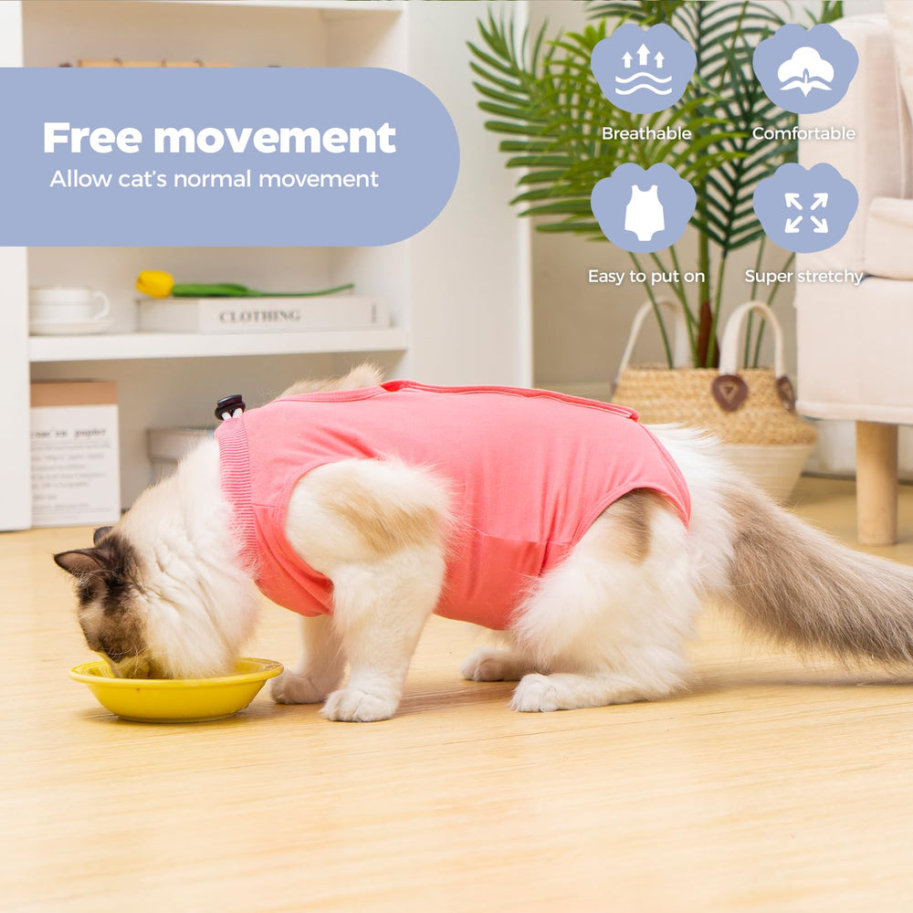 Avont combinaison recuperation chat modal douceur : tissu respirant et confortable