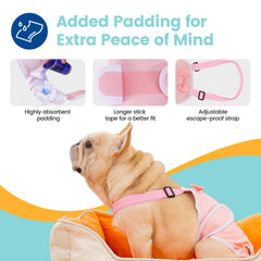 Avont couches chien frenchie bleu – extérieur impermeable pour prévenir les taches.