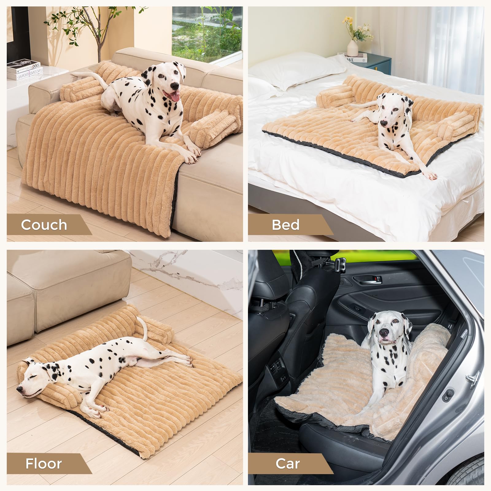 Avont tapis-chien base épaisse assure un soutien du corps.