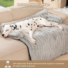 Avont tapis-lit chien antidérapant avec attaches pour canapé stable