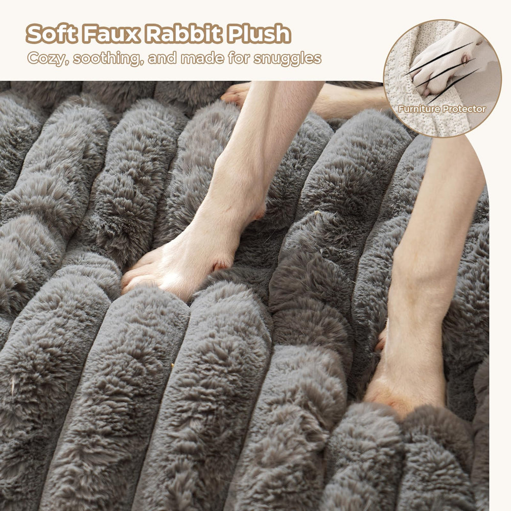 Avont tapis lit chien dessous antidérapant garantissant la stabilité.