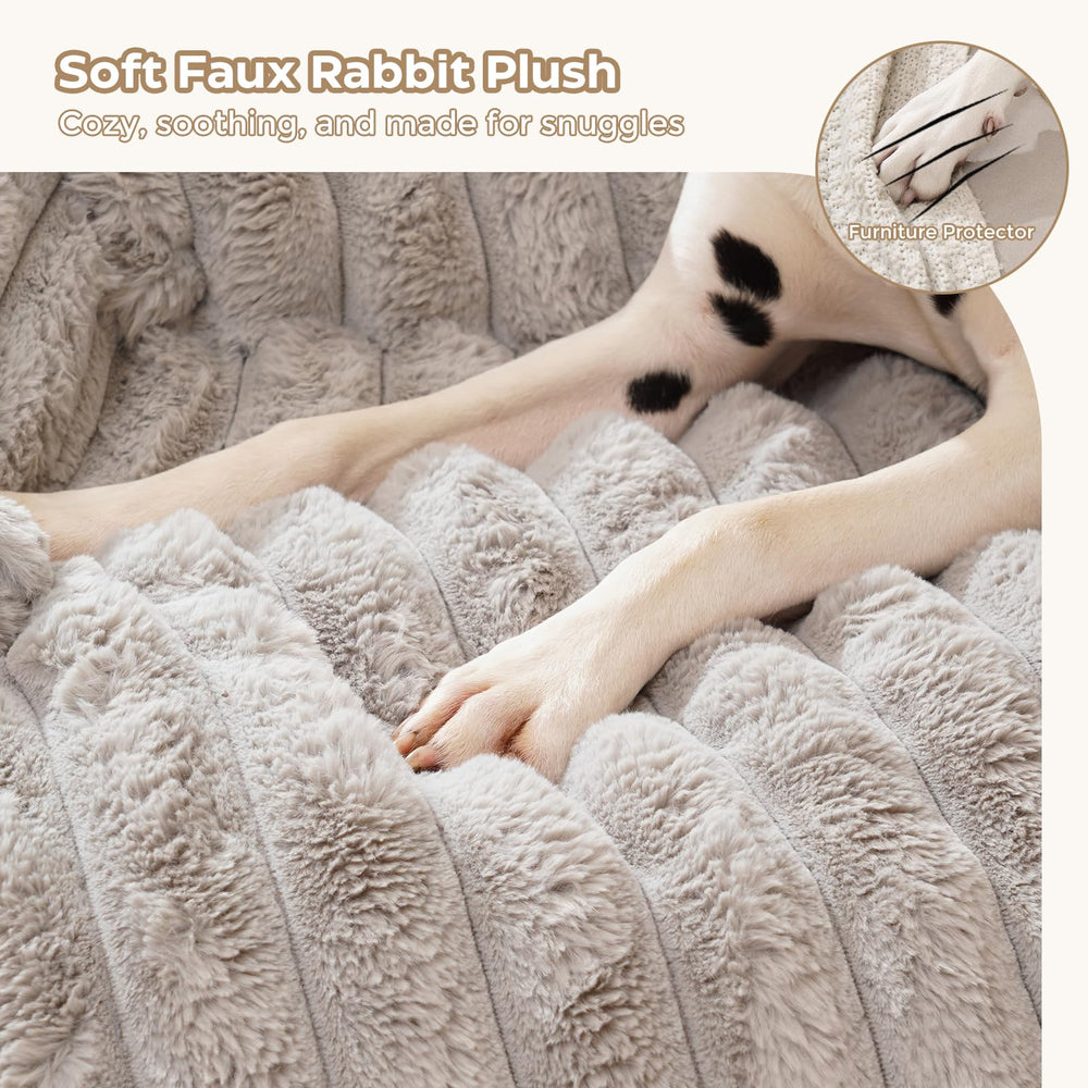 Avont tapis-lit chien côtés surélevés offrant un soutien rassurant