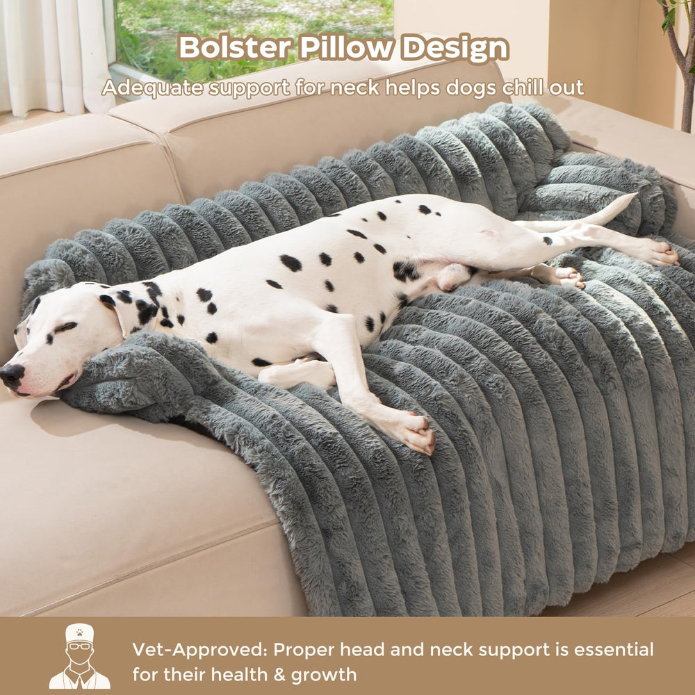 Avont tapis lit chien avec housse amovible lavable pour entretien facile.