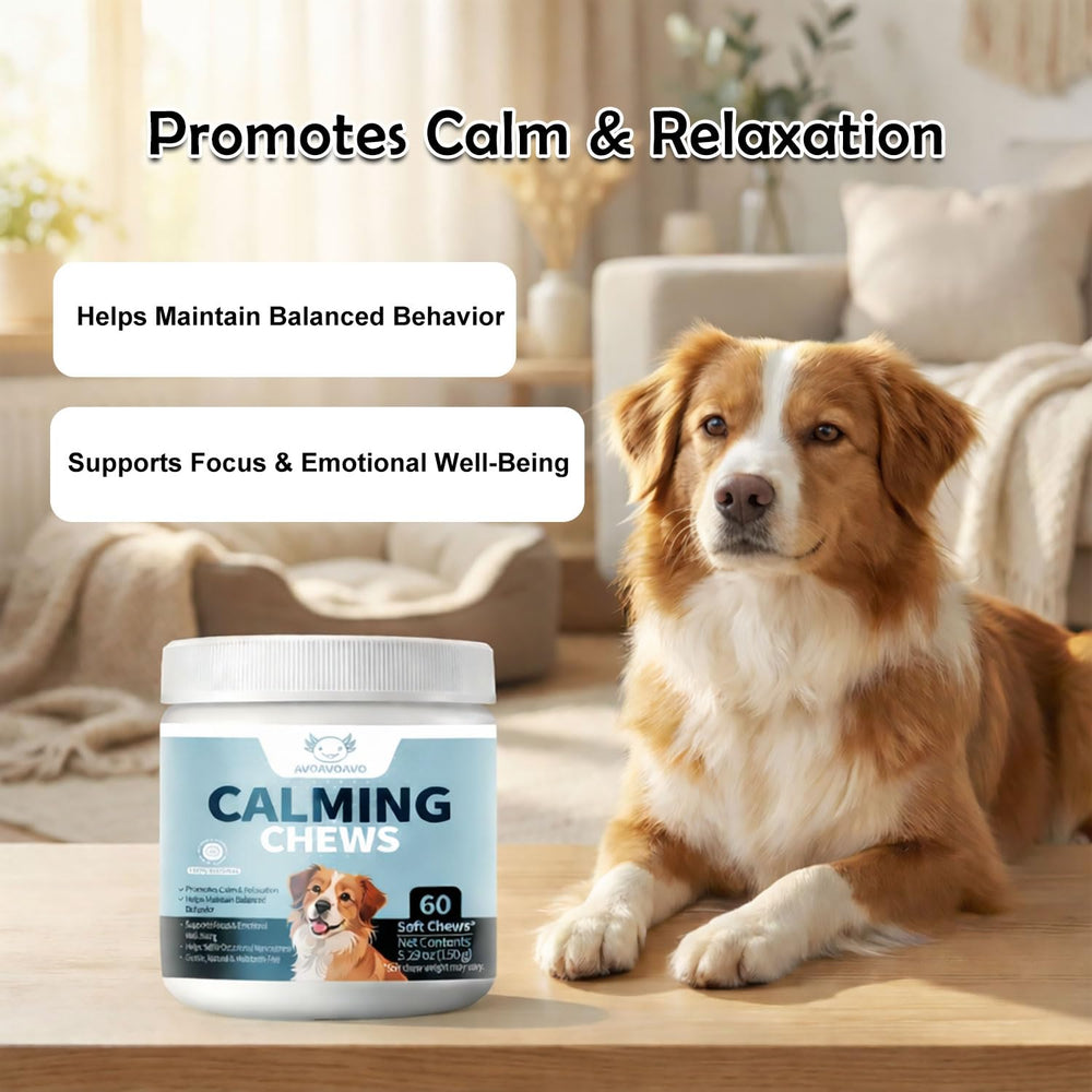 Bouchées moelleuses AVOAVOAVO pour chien – favorisent la détente quotidienne.
