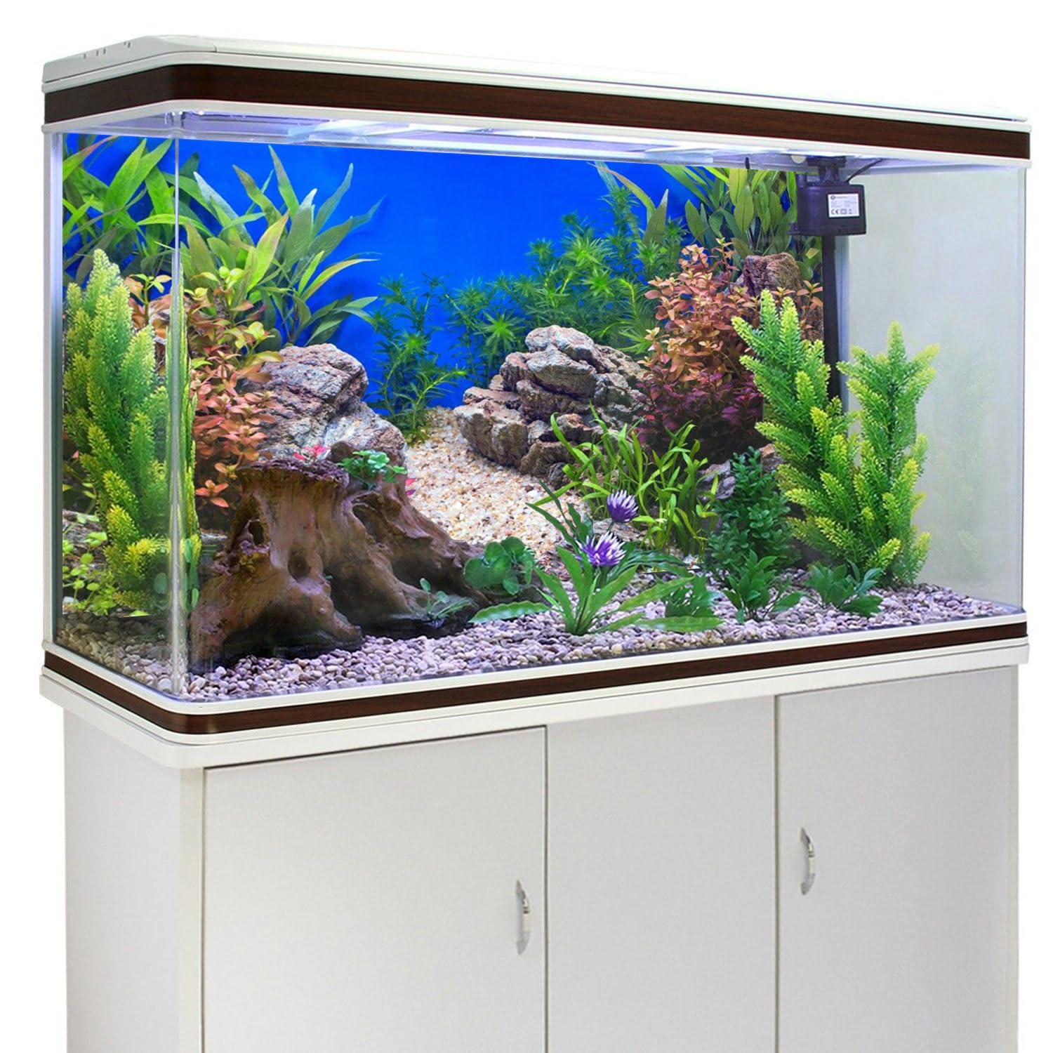 AWERT décor aquarium rocaille et lac, esthétique améliorée
