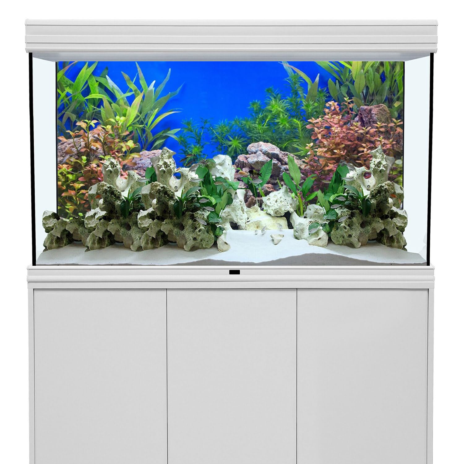AWERT décor paysage pierre rivière lac: scène réaliste pour terrarium ou aquarium