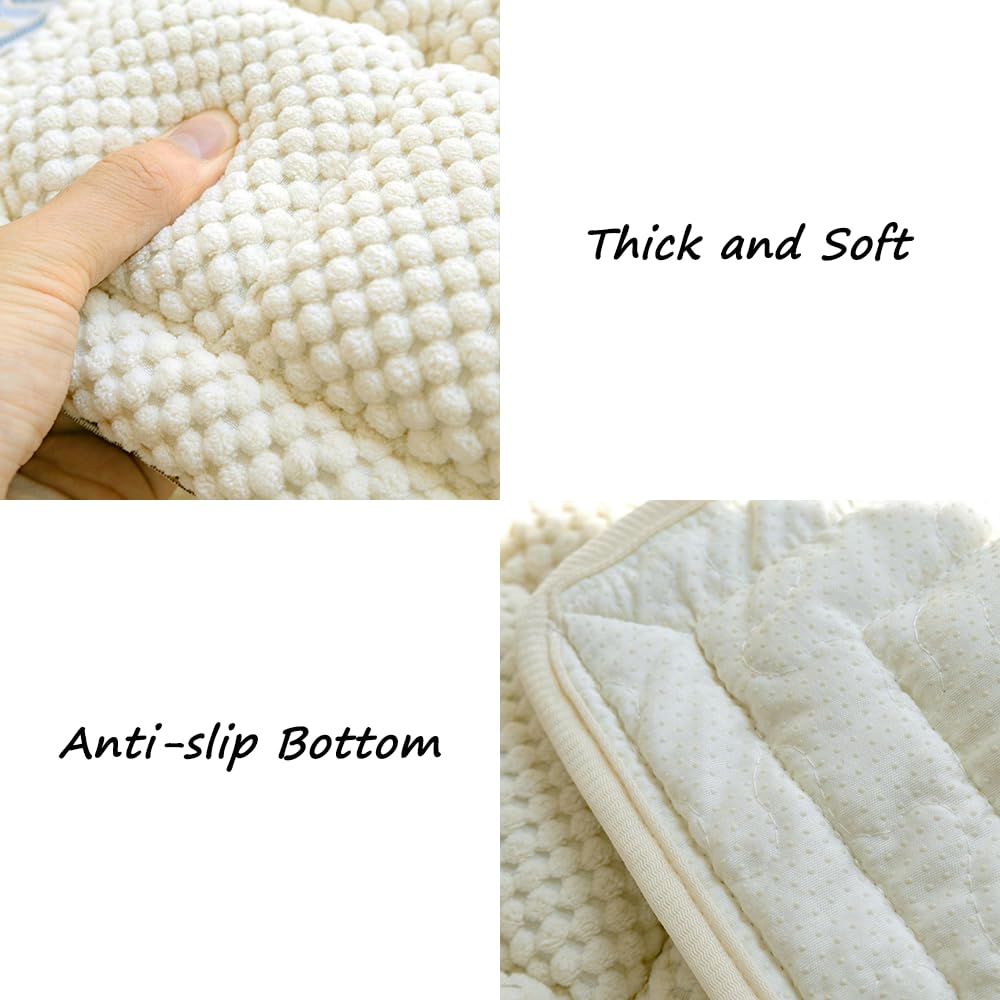Awjcsv protège-canape flanelle beige protection et douceur