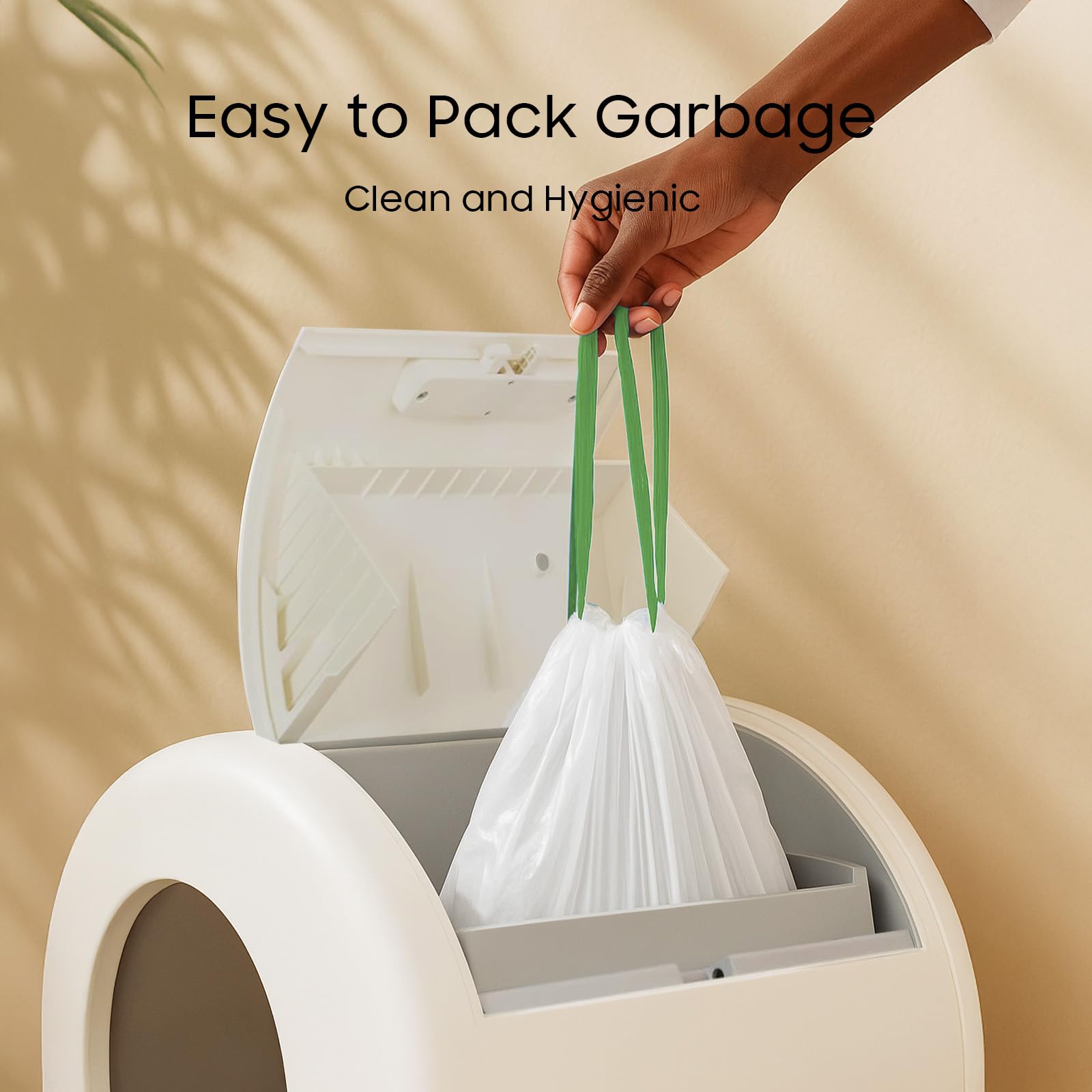 AWoHH liner a-drawstring-double permet scellement rapide et sans contact.
