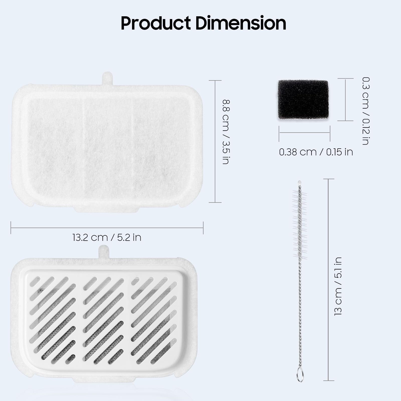 AWoHH pack filtration complet pour fontaine chat EverSweet Max