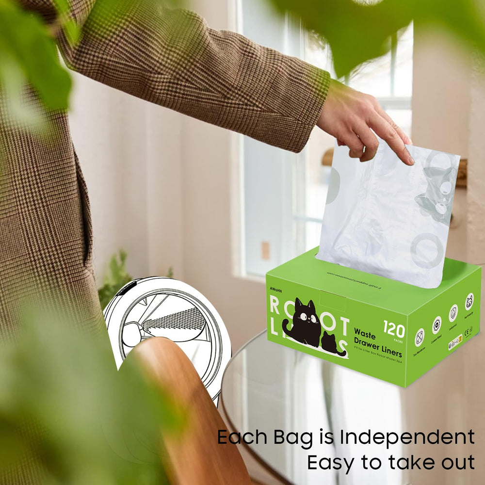 AWoHH sac-litière à double couture – sécurité accrue contre les déchirures