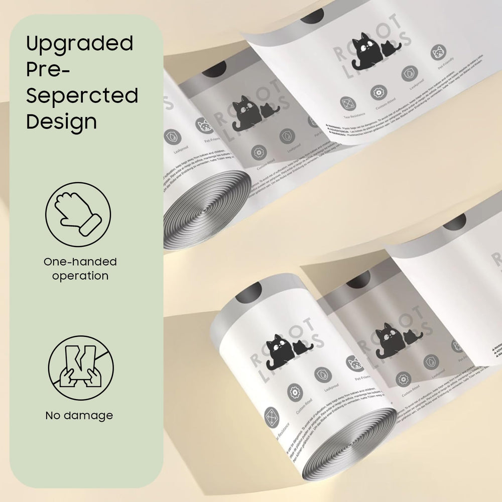 AWoHH sac litière robot pack 40 sacs: lot économique pour nettoyage régulier