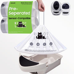 AWoHH sac litière robot translucide: détection précise et dissimulation des déchets