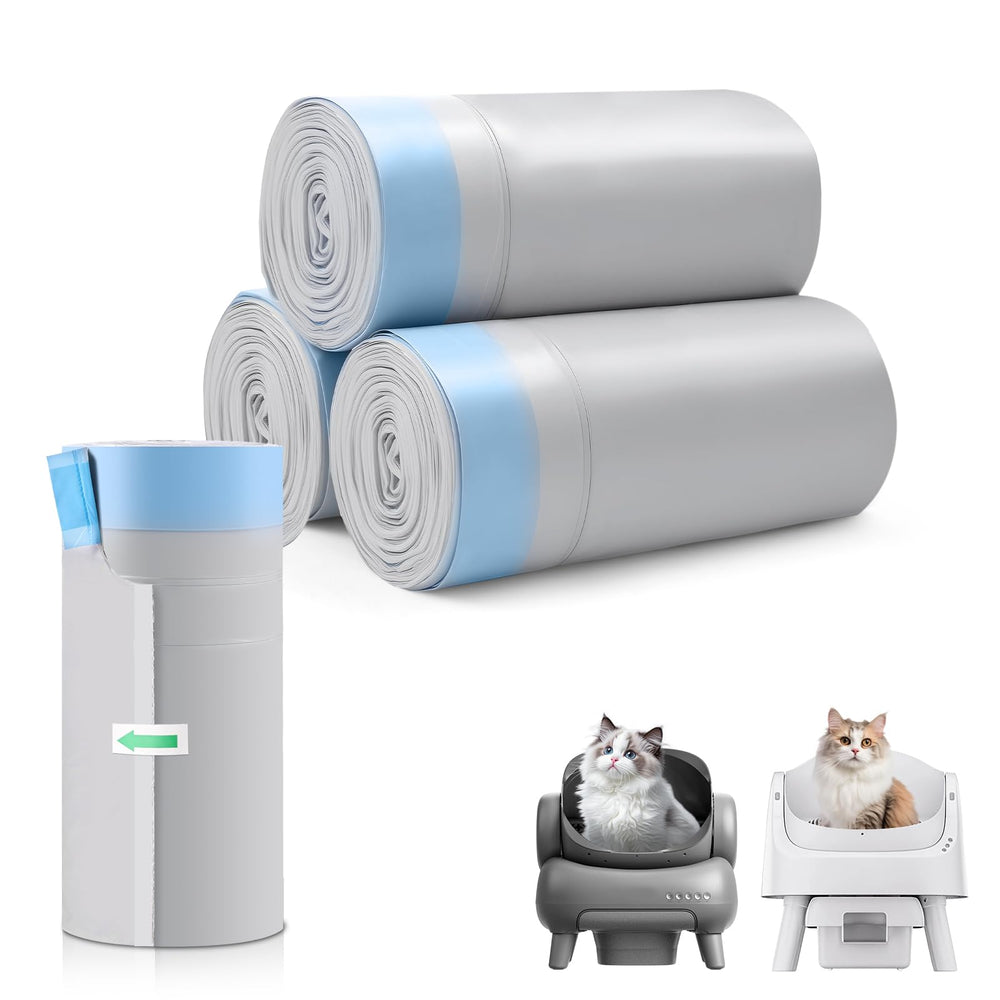 AWoHH sacs-litiere 80 pièces ouverture tirage pratique pour nettoyage sans contact