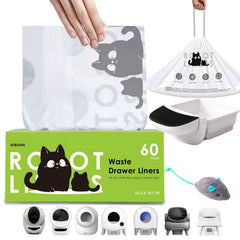 Sacs AWoHH pour bac robot, lot de 60, pratique et économique.