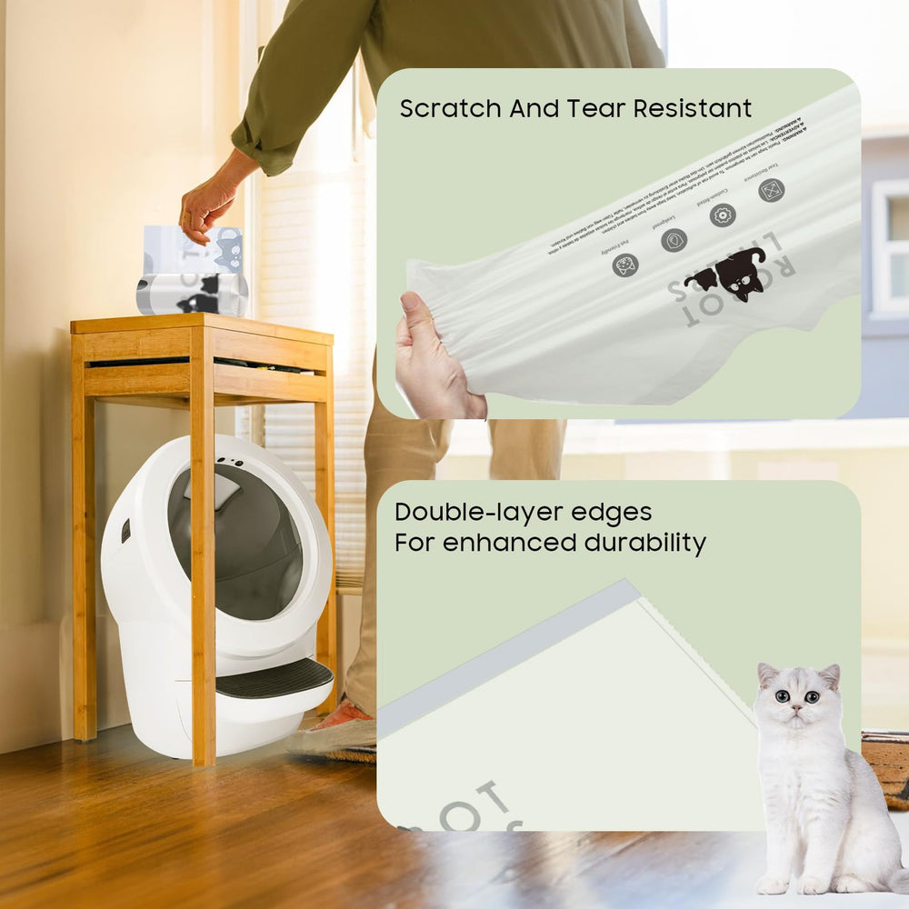 AWoHH sacs-litiere-robot-compatite-boite-litiere-automatique: compatible avec la plupart des boîtes automatiques.