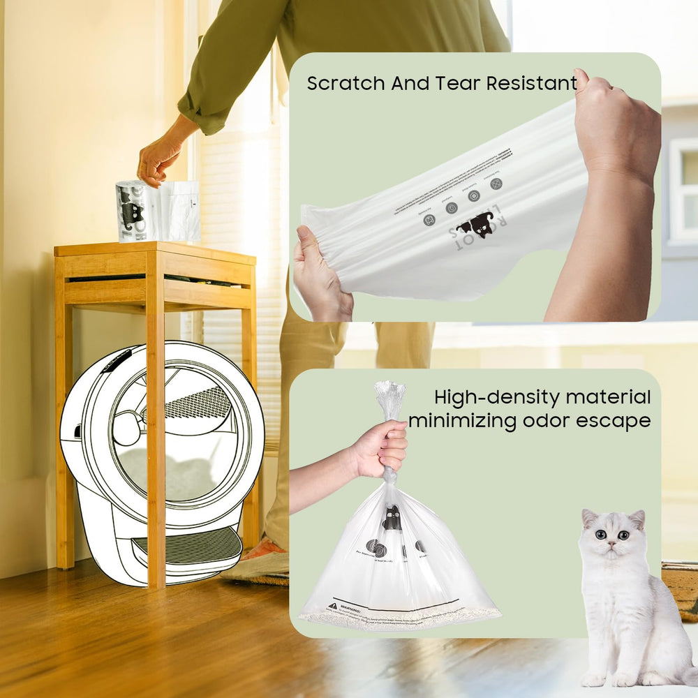 AWoHH sacs litière robot - supporte jusqu'à 22 lb pour propreté durable.