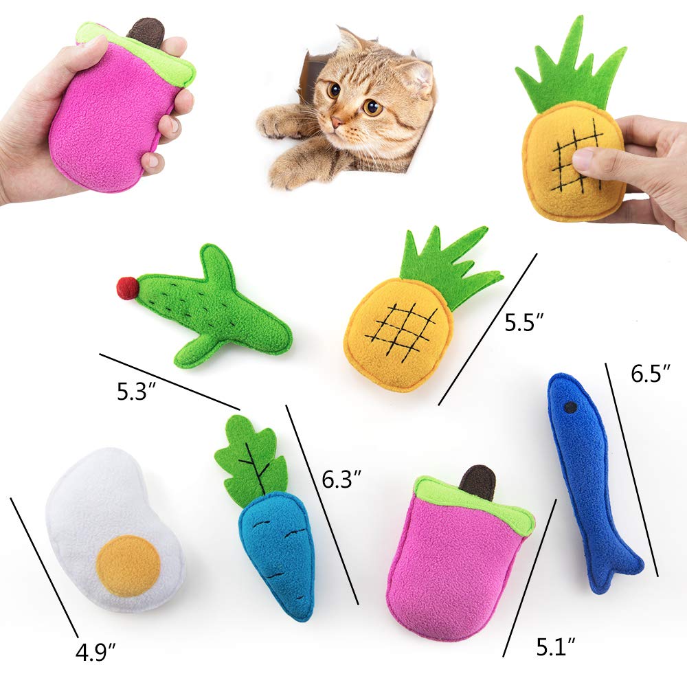 AWOOF catnip: jouet ananas pour attirer l’attention et interagir avec votre chat.