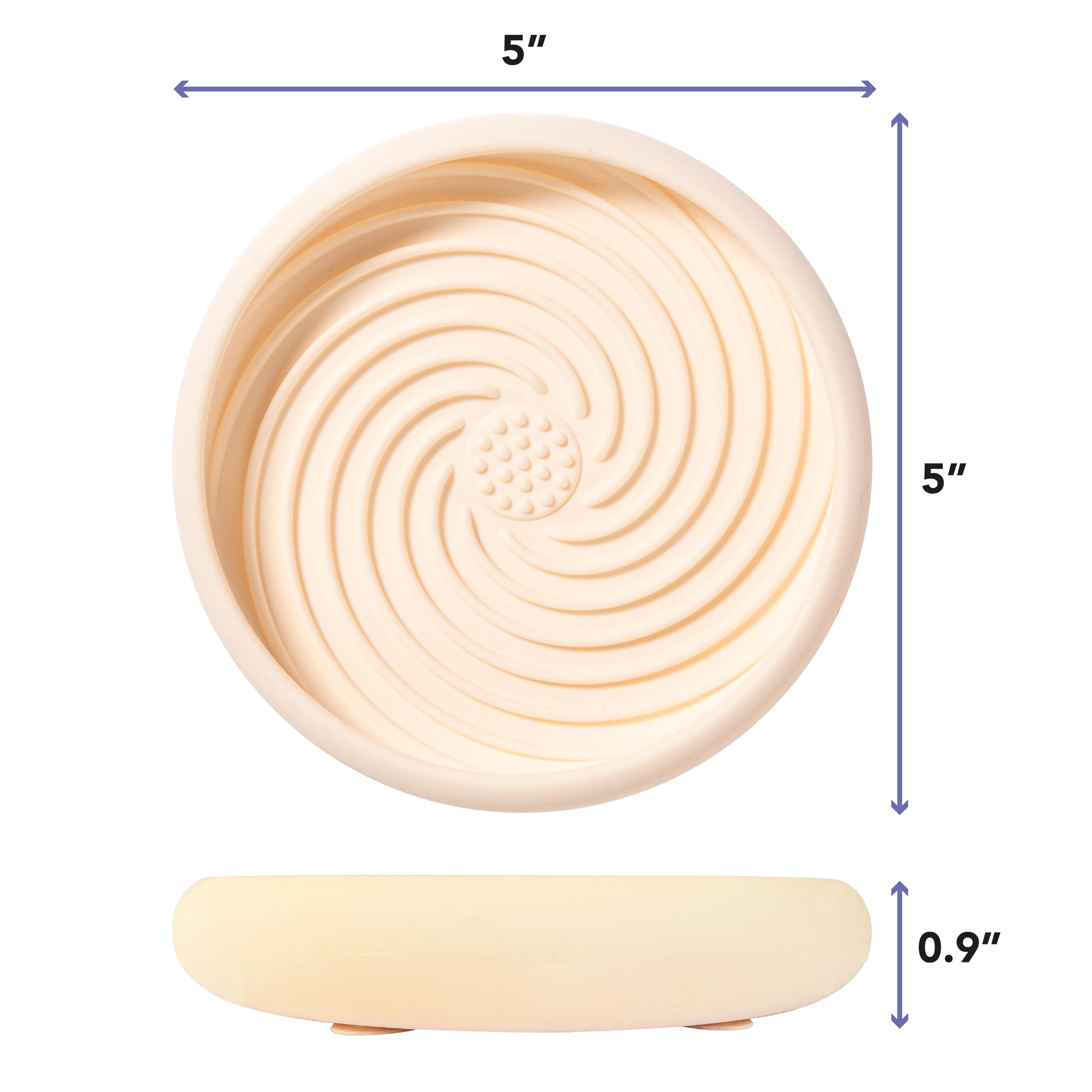 Awoo plat à lécher avec ventouses pour fixation stable sur surface lisse.