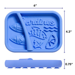 Awoo Sardina : ralentisseur-repas en silicone pour chiens et chats, pratique et hygiénique.