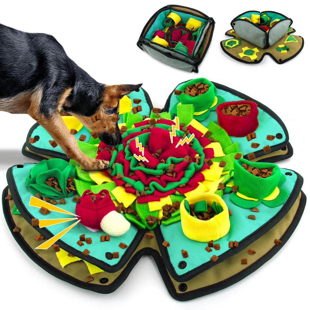AWOOF Snuffle Mat chien 19x19 visage-exploration stimule l'odorat et l'attention.
