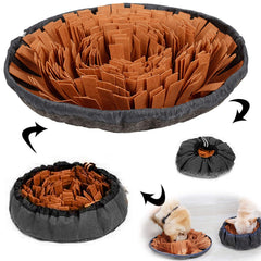 AWOOF Tapis Snuffle: chien recherche des friandises, stimulation olfactive et distraction amusante.